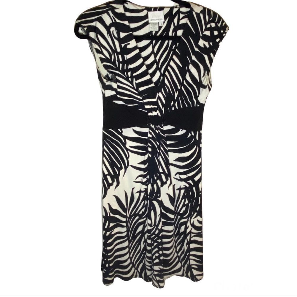 Donna Morgan Zebra Print Dress Sz 6